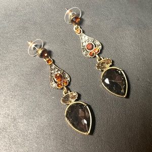 Crystal Stud Dangle Earrings